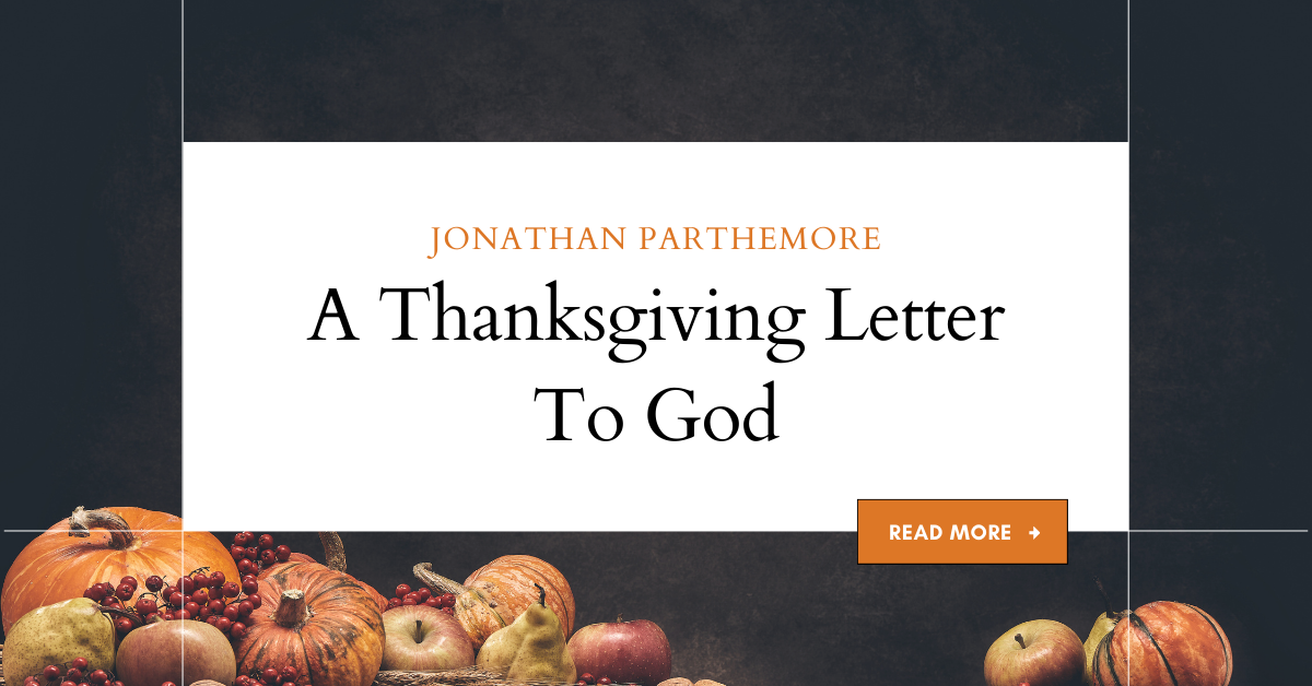 A Thanksgiving Letter to God